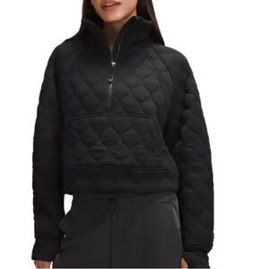Lululemon Scuba Series Oversized Quilted Half Zip Sweatshirt